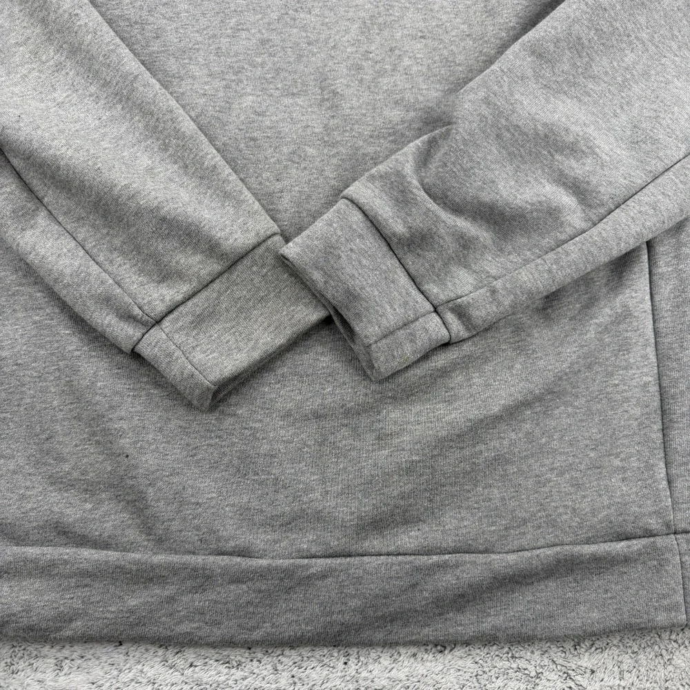 Nike Air Jordan Hoodie Mens Large Gray Jumpman Classic Spellout Logo Sweatshirt